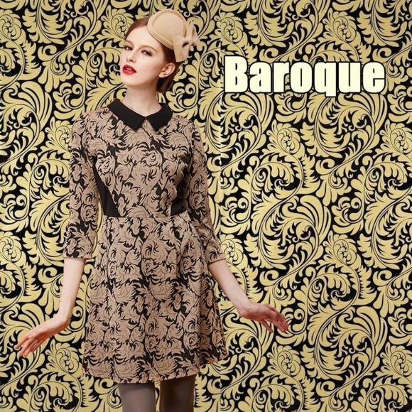 Miss Patina Westminster Biscuit Beige Dress - Small - Picture 5 of 12